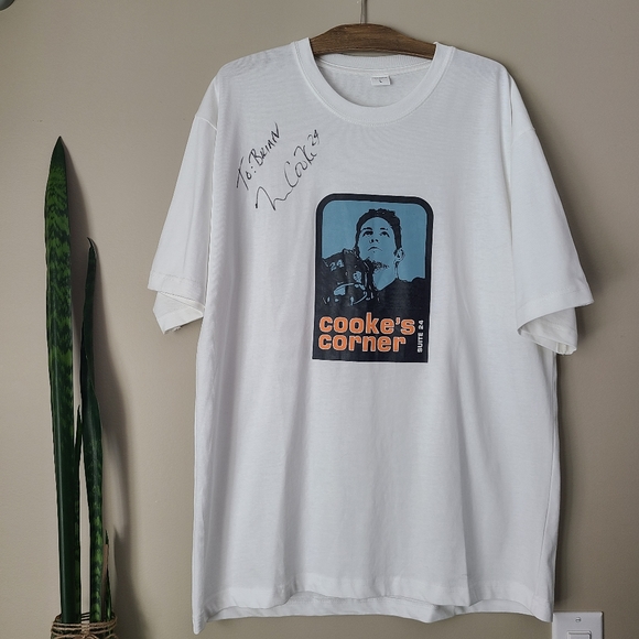 Cooke's Corner Autographed White Graphic Tee Shirt - Picture 1 of 4